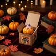 thumbnail image 6 of Halloween Pumpkin Scented Candle, Cute Brown Ear Ghost Soy Wax Candle for Fall Home Decor, Cozy Autumn Fall , Unique Halloween Party Favors and Seasonal Gifts, 1Pack A, 6 of 7