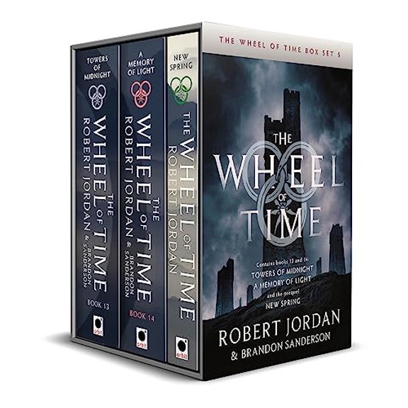 Pre-Owned The Wheel of Time Box Set 5: Books 13, 14 & prequel (Towers of Midnight, A Memory of Light, New Spring) (Wheel of Time Box Sets), 9780356518886, 0356518884, Paperback,