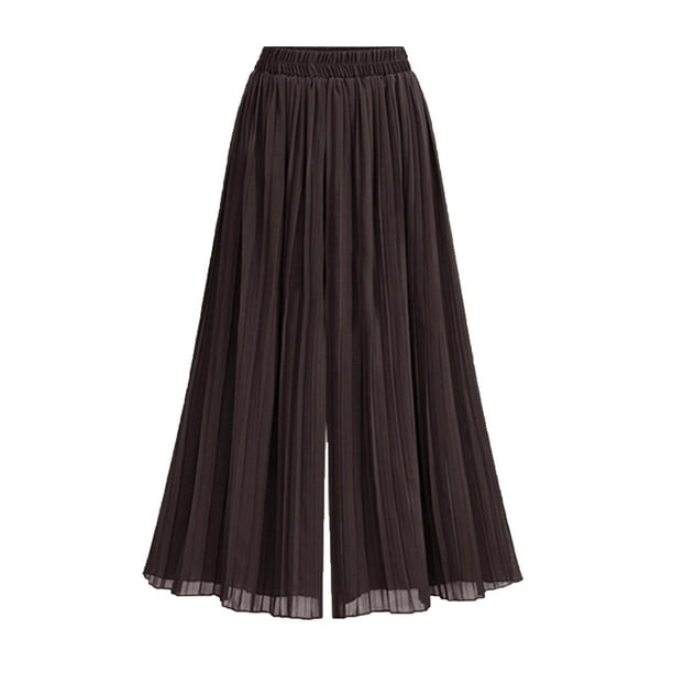Pantalones de Cintura Elástica para las Mujeres, Primavera Color Sólido Todo Pierna Recta Casual para Uso Diario, Fiesta Y Trabajo