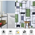 thumbnail image 6 of Modern Shower Curtain Black and White Shower Curtain for Bathroom,Gray Shower Curtain Set Water Repellent Bath Curtain with Hooks Machine Washable,Sage Green, 72W x 72L, 6 of 6