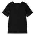 thumbnail image 6 of MKOSPLRT Button Up Henley Shirts Girls 5-15 Years Short Sleeve Linen Shirts Notch V Neck Solid Color Tshirts Summer Loose Fit Blouses, 6 of 6