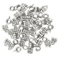 thumbnail image 1 of Juego de cuentas para el cabello, 50 piezas D09, anillos trenzados para el cabello, cuentas retro para barba, diseño elevado, 1 of 8