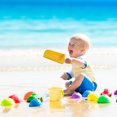 thumbnail image 3 of SHISUYAN 4 Pcs Pelles à Sable à Manche Court Jouet de Plage pour Enfants, 3 of 8