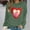 Army Green, variant on Zorckvet Valentine's Day Sweatshirt Women Plus Size Pullover Heart Graphic Shirts Casual Long Sleeve Tops