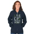 thumbnail image 4 of Live the Life With Jesus Religion Zip Up Hoodie Men's Women's Brisco Brands S, 4 of 6