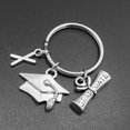 thumbnail image 2 of MOQIN 2024 Graduation Gifts Keychain For Women Graduation Keychain For Her Him Initial Graduation Gift For Classmates, Graduation Party Gift, 2 of 2