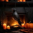 thumbnail image 3 of WeeWhimsy Halloween Decorations Realistic 3D Metal Hollowed Out Bird with LED Light for Indoor,Outdoor,Yard Tree,Garden, 3 of 9