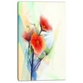 thumbnail image 2 of Red Poppy Flowers on Grunge Back - Floral Canvas Art Print, 2 of 3