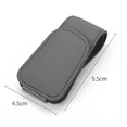 thumbnail image 5 of Soporte para gafas para coche (gris), juego de 2 soportes para gafas para coche Soporte magnético universal para gafas de sol de cuero Visera para coche, 5 of 5