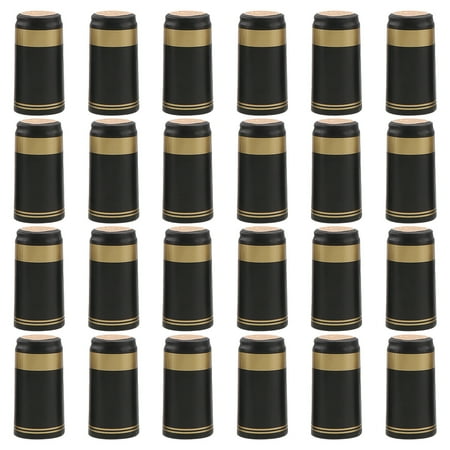 

50pcs Reusable Wine Bottle Caps PVC Wine Bottle Wraps Cork Tops Shrink Caps