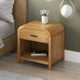 thumbnail image 2 of !nspire Modern Engineered Wood & Laminated Veneer 1 Drawer Night Table - Natural, 2 of 6