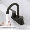 thumbnail image 5 of IVV 2-Handle Bathroom Faucets in Oil Rubbed Bronze Finished, 360 Degree High Arc Swivel Spout Centerset RV Vanity Faucets for 2/3 Hole, 5 of 8