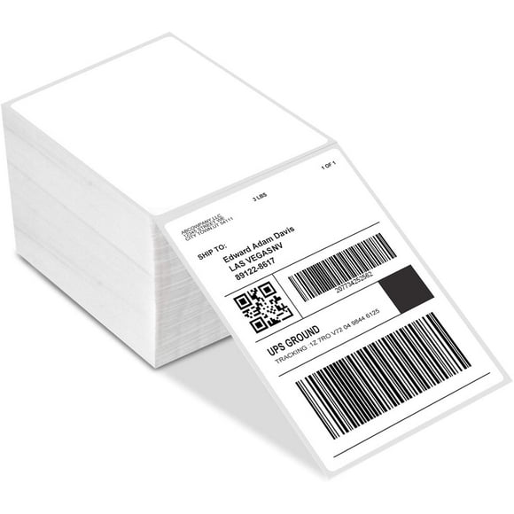 Phomemo Étiquettes d'Expédition Thermique 46 - Étiquettes d'Expédition pour Imprimante d'Étiquettes de Bureau, Expédition USB Auto-Adhésive