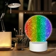 thumbnail image 6 of Naloa Glitter Rainbow Acrylic LED Night Light Custom LED Lights Personalized Nightlight Customized Gifts for Family Couples Friends, 6 of 9