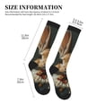 thumbnail image 5 of Bixox Palatial Style Flower Rabbit Print Compression Socks,Compression Socks Women & Men Circulation for Medical,Running,Athletic, 5 of 7