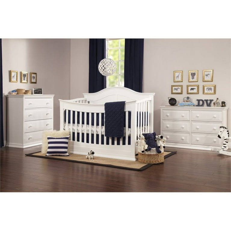 DaVinci Meadow 4 in 1 Convertible Crib With Toddler Bed Conversion Kit