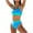 Blue Bathing Suits for Women, variant on ylioge Womens Swimsuits Tankini Sets 2 Piece High Waisted Bathing Suits Ladies Sleeveless Built in Bras Swimming Tank Tops Bottoms Swimsuit