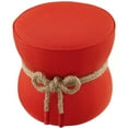 thumbnail image 5 of Modway Beat Nautical Rope Upholstered Polyester Fabric Ottoman in Atomic/Red, 5 of 5
