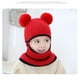thumbnail image 5 of Minnieouse Gorro bonito tejido para bebé, gorro elegante y cómodo con pompón, gorros de invierno para niños, suaves Sombreros Rojo, 5 of 6