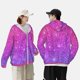 thumbnail image 4 of Fotbe Pink Purple Glitter Chaqueta con Protección Solar UPF 50+ para Hombre y Mujer, Camisa con Capucha y Bolsillos-Medium, 4 of 7