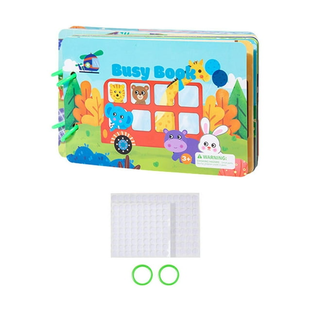Reusable Sticker Books Montessori Toy Fine Motor Skills Sensory Educational Toys Style A
