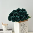 thumbnail image 5 of 12PC Black Roses Artificial Flowers Fake Roses Silk Realistic Roses Bouquet Flowers with Long Stems for Wedding Home Party Centerpieces Decorations, 5 of 5