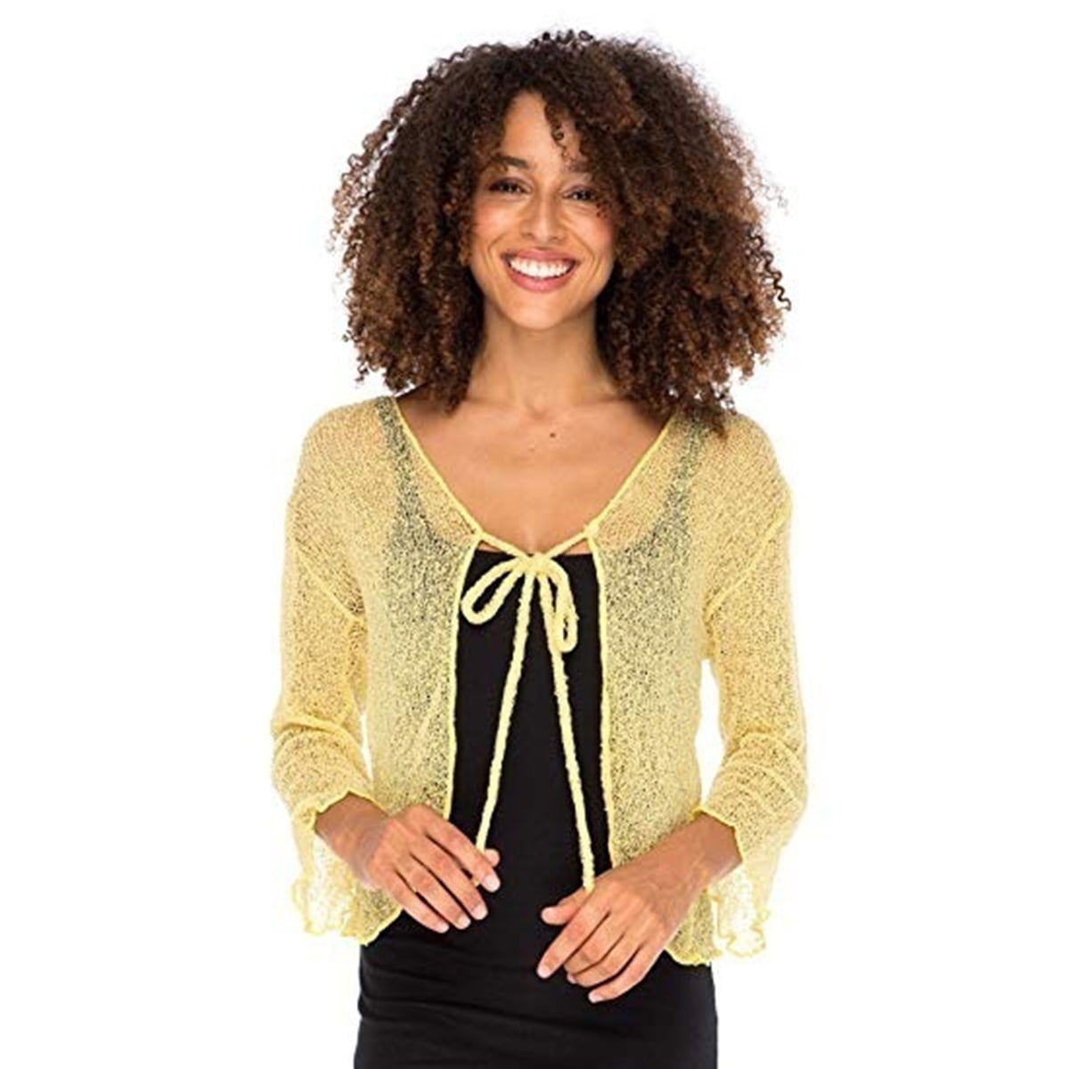 gold sheer cardigan