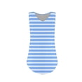 thumbnail image 4 of JGGSPWM Women Summer Casual Striped Sleeveless V Neck Loose Fit Color Block Tank Tops Light Blue L, 4 of 5