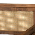 thumbnail image 4 of Baxton Studio Toveli Vintage French-Inspired Full Size Daybed with Synthetic Rattan, Walnut, 4 of 8
