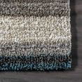 thumbnail image 4 of Tapis à Shag Solide, 6 x 9, Bleu Multi, 4 of 4