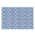 thumbnail image 1 of Dutch Cutting Board, Delft Style Flowers in Doodle Style Abstract Petals Leaves Butterflies, Decorative Tempered Glass Cutting and Serving Board, Large Size, Violet Blue and White, by Ambesonne, 1 of 1