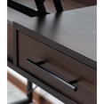 thumbnail image 4 of Juno Dark Brown Engineered Wood Lift Top Desk with Hidden Storage and Drawer, 4 of 12