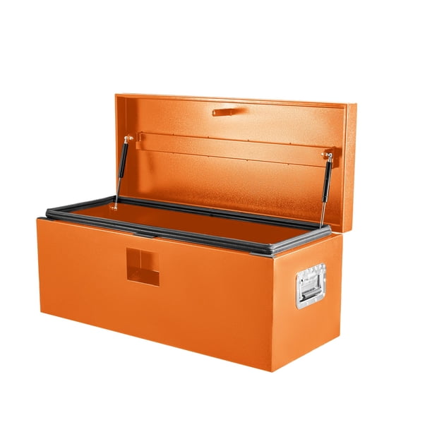 QinaQin Baúl para herramientas de trabajo pesado, cofre con doble palanca hidráulica y almacenamiento seguro resistente al clima, ideal para batea de pickup, garaje o taller