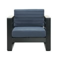 thumbnail image 7 of GDF Studio Neffs Stylish Aluminum Frame Club Chair with Blue Cushions, 7 of 7