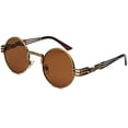 thumbnail image 1 of Gafas de Sol AIEYEZO Steampunk Redondas con Montura Metálica 100% UV400, 1 of 6