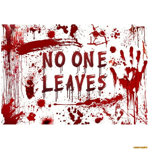 Hallowe Blood Handprint Backdrop Horror Zombie Death Kids Portrait Family Party Photography Background r Photostudio
