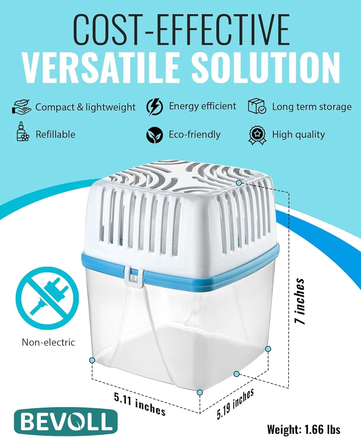 Moisture Absorbers - Dehumidifiers 17.6 oz Strong Odor Eliminator for Home Basement Bathroom Bedroom Car rv Safe Closet, Portable Mold Remover