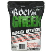 Rockin' Green Natural HE Powder Laundry Detergent, Perfect for Cloth Diapers, Classic Rock Formula for Normal Water, Up to 90 Loads Per Bag, 45 oz, Smashing Watermelons Scent