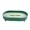 thumbnail image 1 of PENGXIANG Fruit Storage Tray Large Capacity Kitchen Drain Rack Multi-Purposes Sink Organizer Draining Feet Design Plastic Drain Shelf for Kitchen Washroom Bathroom, 1 of 9