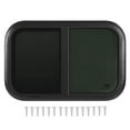 thumbnail image 2 of RV Sliding Window Black Aluminum Alloy Trailer  Resistant Glass With Movable  Net for RVs Trailers, 2 of 7