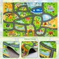 thumbnail image 2 of Car Rugs for Kids Toy Cars,78.7"X59" Animal Road Rug for Kids,Non Slip Zoo Road Map Car Track Rug,Washable Kids Carpet Playmat Rug for Playroom Bedroom Boys,Track Rug Car Play Carpet for Kids, 2 of 8