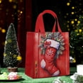 thumbnail image 2 of Deeceymbur Christmas Gift Bag Paper Shopping Sack Red Holiday Present Wrapping for Parties Events Decor, 2 of 6