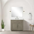 thumbnail image 3 of Abbey 36" W Grey Oak Vanity Cultured Marble Top, 34" Mirror and Faucet Set, 3 of 6