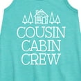 thumbnail image 2 of Instant Message - Cousin Cabin Crew - Vacation - Toddler & Youth Girls A-line Dress, 2 of 5