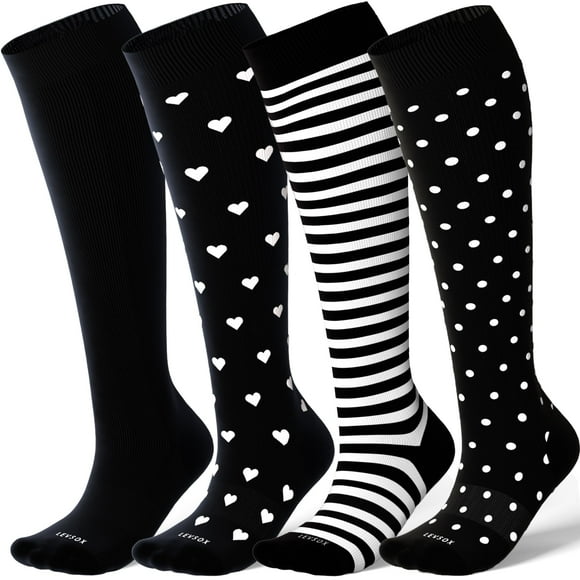 Calcetines de compresión LEVSOX Viscosa Bamboo 20-30 mmHg para mujer/hombre
