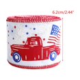 thumbnail image 3 of ZPAQI Patriotics Wireds Ribbon Star Stripe Ribbon Car Decorative Ribbon for DIY Craft, 3 of 10