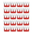 thumbnail image 2 of Bandes de Bornes de Type Fourche, 20 Pcs Bande de Conducteur en Cuivre Coquille en PVC 400V 15A Bloc de Survoltage Ignifuge Bandes de Bornes Rouges pour Appareils Ménagers TB 1502,TB 1503,TB 1504, 2 of 7