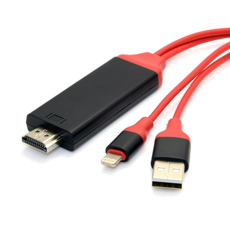 2M Lightning to HDMI-compatible Adapter Cable, Lightning MHL