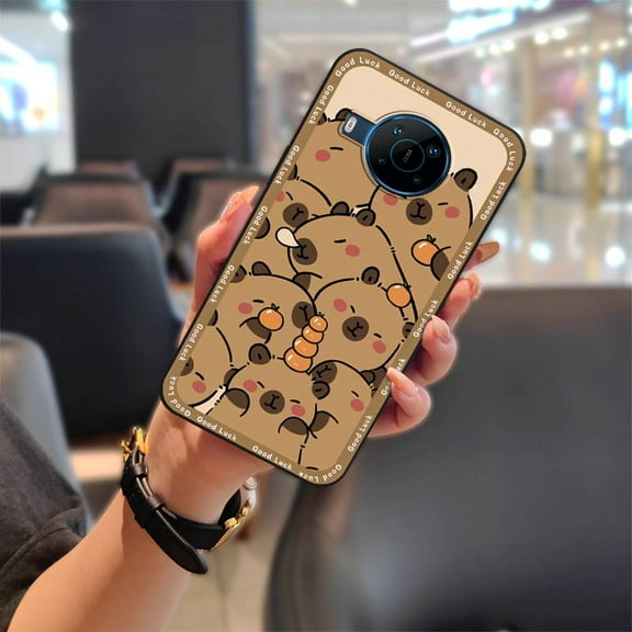 KDY-Phone Case For Nokia X100, TPU Anti-knock Waterproof Anti-dust Protective Phone Pouch Shockproof Durable Cartoon Back Cover Silicone Soft case Full wrap Graffiti Cute Dirt-resistant