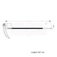 thumbnail image 2 of Cable Chicote Liberador De Cofre Compatible Con Volkswagen Passat 1.3L 1.5L 1.6L 1973 1974 1975 1976 1977 1978 1979 1980 CAHSA Cable Chicote Acelerador, 2 of 6